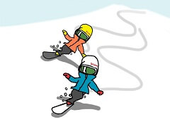 松本佳之のスノーボード上達革命・イラスト3